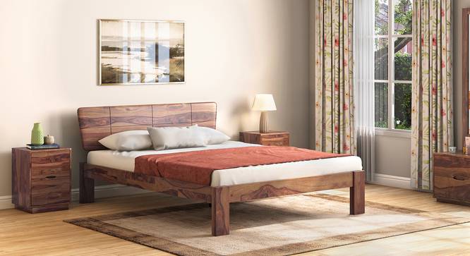 Marieta Bed (Solid Wood) (Teak Finish, King Bed Size) by Urban Ladder - Design 1 Full View - 158647