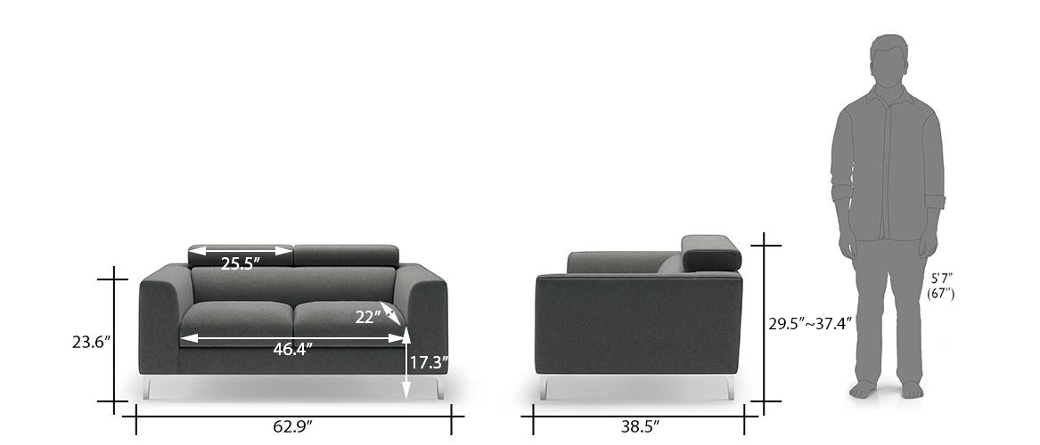 3 Seater Sofa Dimensions In Mm Baci Living Room