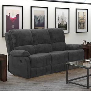 Tribbiani Three Seater Recliner Sofa (Grey) by Urban Ladder