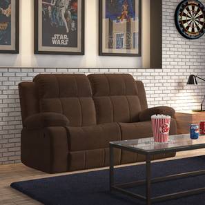 Robert Two Seater Recliner Sofa (Carafe Brown Fabric) by Urban Ladder