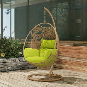 Balcony Chairs Design Kyodo Swing Chair With Stand (Green)