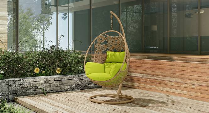 Kyodo Swing Chair With Stand (Green) by Urban Ladder - Design 1 Full View - 159739
