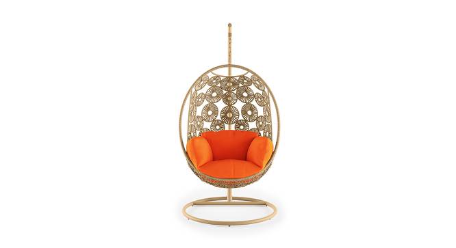Kyodo Swing Chair With Stand (Orange) by Urban Ladder - Front View Design 1 - 159750