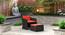 Bentham Patio Chair and Footstool (Rust) by Urban Ladder - Design 1 Full View - 159772