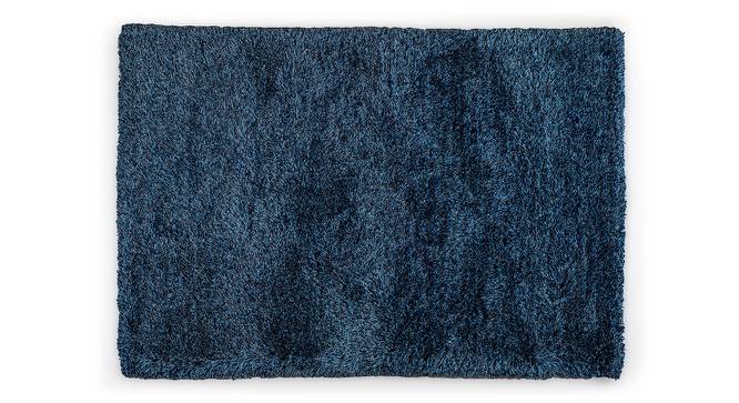 Linton Shaggy Rug (Blue, 152 x 244 cm  (60" x 96") Carpet Size) by Urban Ladder - Front View Design 1 - 160513