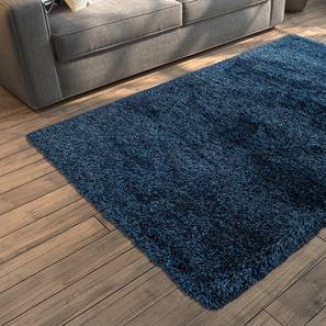 Jute Rugs Design Linton Shaggy Rug (Blue, 152 x 81 cm  (60" x 32") Carpet Size)
