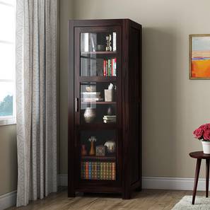 Closed Bookshelves Check 10 Amazing Designs Online Urban Ladder Murano Single Door Display Cabinet Mahogany Finish By Urban Ladder