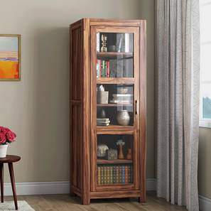 Murano Single Door Display Cabinet 55 Book Capacity Urban Ladder
