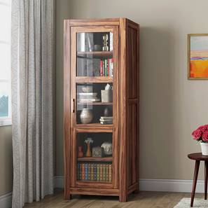 Closed Bookshelves Check 10 Amazing Designs Online Urban Ladder Murano Single Door Display Cabinet Teak Finish By Urban Ladder