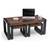 Altura coffee table with nested stools two tone 54