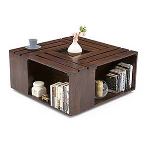 Coffee Table Design Penland Square Solid Wood Coffee Table in Walnut