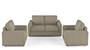 Apollo Sofa Set (Mist, Fabric Sofa Material, Compact Sofa Size, Soft Cushion Type, Regular Sofa Type, Master Sofa Component, Regular Back Type, Regular Back Height) by Urban Ladder - - 161871