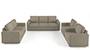 Apollo Sofa Set (Mist, Fabric Sofa Material, Compact Sofa Size, Soft Cushion Type, Regular Sofa Type, Master Sofa Component, Regular Back Type, Regular Back Height) by Urban Ladder - - 161879