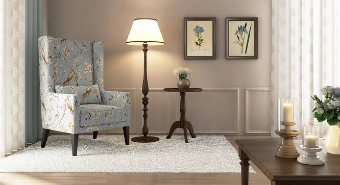 Morgen Wing Chair (Blue Nightingale) by Urban Ladder - Design 1 Full View - 162178