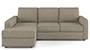 Apollo Sofa Set (Mist, Fabric Sofa Material, Compact Sofa Size, Firm Cushion Type, Sectional Sofa Type, Sectional Master Sofa Component, Regular Back Type, Regular Back Height) by Urban Ladder - - 162224