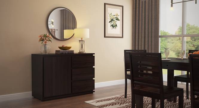 Vector Wide Sideboard (Mahogany Finish) by Urban Ladder - Design 1 Full View - 162364