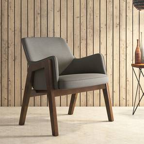 Wing Lounge Chairs Design Carven Fabric Lounge Chair in Dark Grey Colour