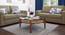 Cayman Glasstop Coffee Table (Teak Finish, With Shelf) by Urban Ladder - Design 1 Full View - 162622