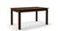 Diner 6 Seater Dining Table Set (With Upholstered Chairs) (Dark Walnut Finish) by Urban Ladder - Cross View Design 1 - 162930