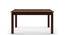 Diner 6 Seater Dining Table Set (With Upholstered Chairs) (Dark Walnut Finish) by Urban Ladder - Front View Design 1 - 162934