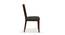 Diner 6 Seater Dining Table Set (With Upholstered Chairs) (Dark Walnut Finish) by Urban Ladder - Design 2 Side View - 162937