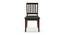 Diner Dining Chairs - Set of 2 (With Upholstery) (Dark Walnut Finish) by Urban Ladder - Front View Design 1 - 163068