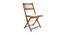 Axis Folding Chair (Teak Finish) by Urban Ladder - Cross View Design 1 - 164217