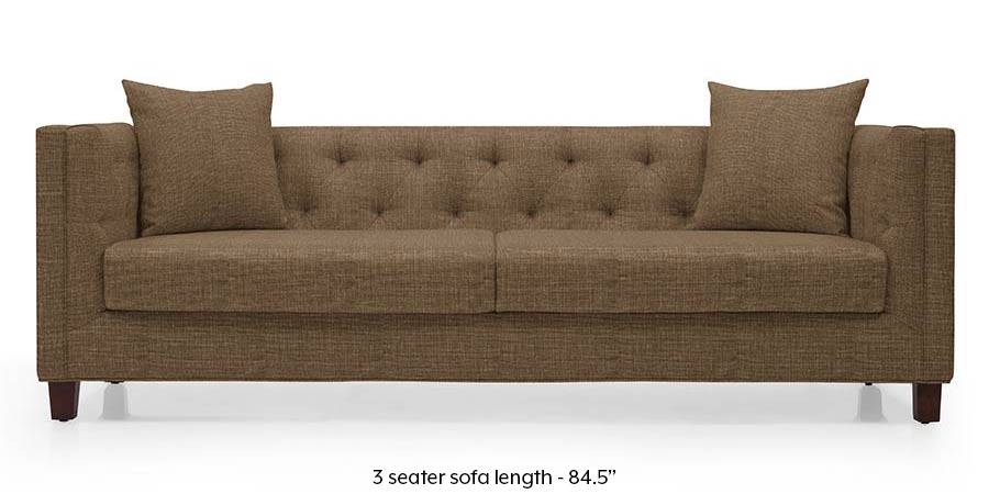 Windsor Sofa (Dune Brown) (Dune, Fabric Sofa Material, Regular Sofa Size, Regular Sofa Type) by Urban Ladder - - 169703