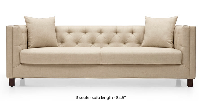 Windsor Sofa (Pearl White) (Pearl, Fabric Sofa Material, Regular Sofa Size, Regular Sofa Type)