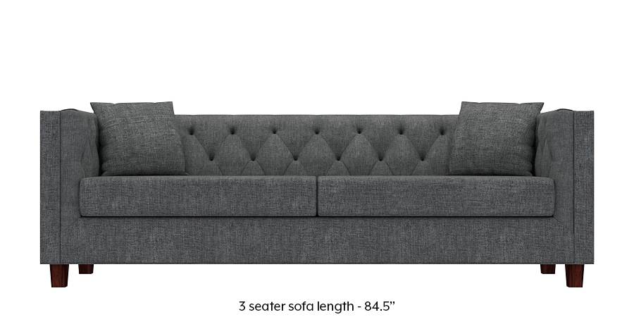 Windsor Sofa (Smoke Grey) (Smoke, Fabric Sofa Material, Regular Sofa Size, Regular Sofa Type) by Urban Ladder - - 169742