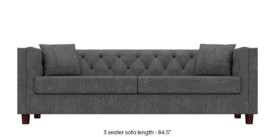 Windsor Sofa (Smoke Grey) (Smoke, Fabric Sofa Material, Regular Sofa Size, Regular Sofa Type) by Urban Ladder - - 169742