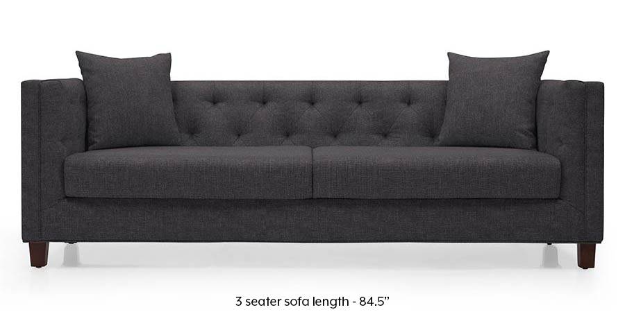 Windsor Sofa (Steel Grey) (Steel, Fabric Sofa Material, Regular Sofa Size, Regular Sofa Type) by Urban Ladder