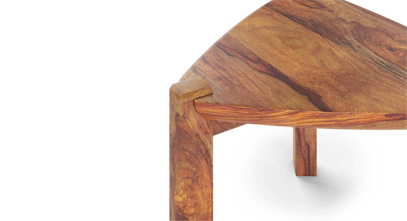 Clapton Solid Wood Side Table in Teak Finish Urban Ladder