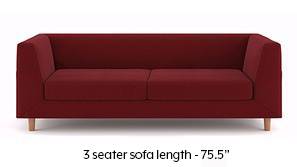 Rubik Sofa (Sangria Red)