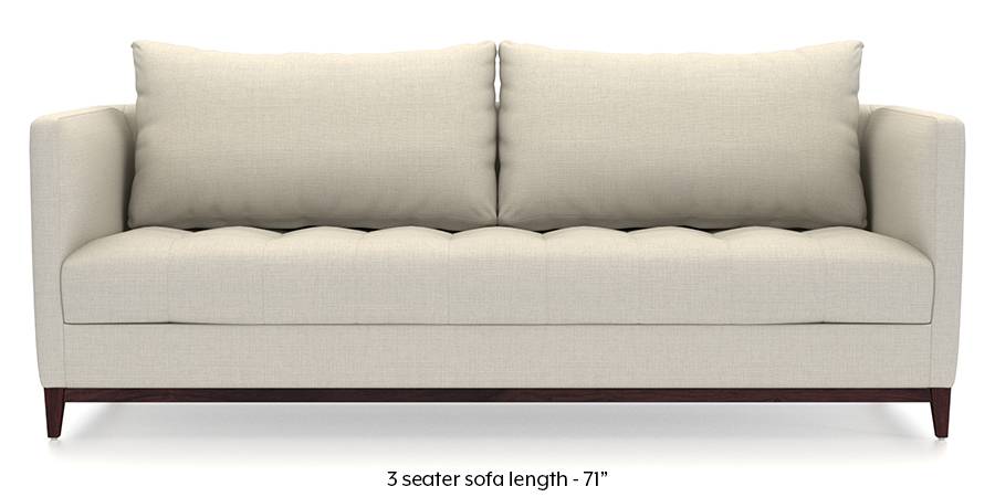 Florence Compact Sofa Pearl White Urban Ladder Florence Compact Sofa Pearl White Fabric Material