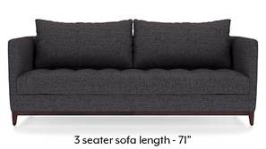 Florence Compact Sofa (Steel Grey)