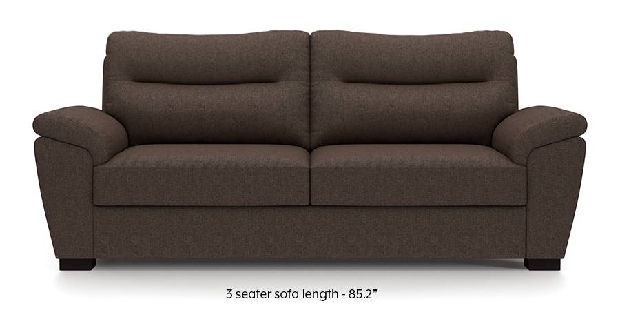Adelaide Sofa (Mocha Brown) (Mocha, Fabric Sofa Material, Regular Sofa Size, Regular Sofa Type) by Urban Ladder