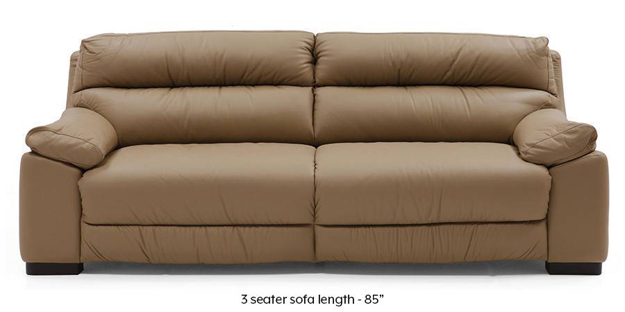 Thiene Sofa (Camel Italian Leather) (Camel, Regular Sofa Size, Regular Sofa Type, Leather Sofa Material) by Urban Ladder - - 173643