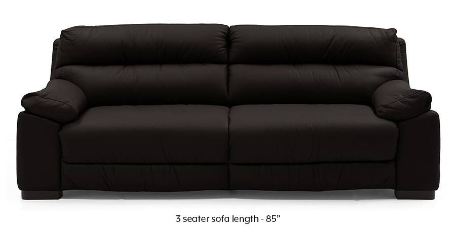 Thiene Sofa (Chocolate Italian Leather) (Chocolate, Regular Sofa Size, Regular Sofa Type, Leather Sofa Material) by Urban Ladder - - 173648