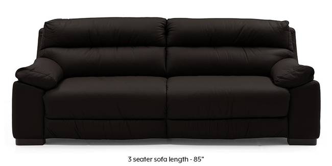 Thiene Sofa (Chocolate Italian Leather) (Chocolate, Regular Sofa Size, Regular Sofa Type, Leather Sofa Material)