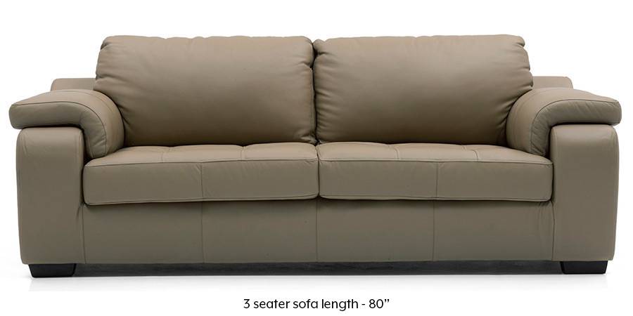 Trissino Sofa (Cappuccino Italian Leather) (Cappuccino, Regular Sofa Size, Regular Sofa Type, Leather Sofa Material) by Urban Ladder - - 173713