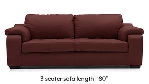 Trissino Sofa (Wine Italian Leather)