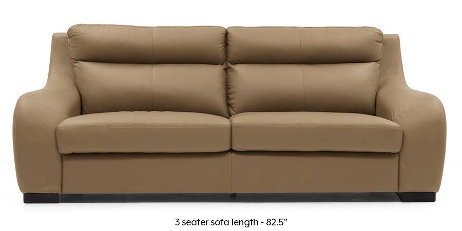 Vicenza Sofa Cream Italian Leather