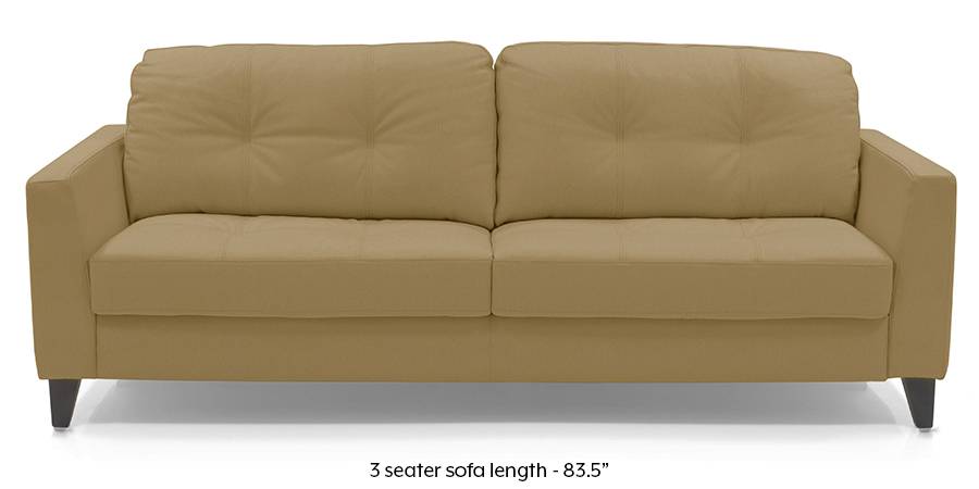 Franco Sofa (Camel Italian Leather) (Camel, Regular Sofa Size, Regular Sofa Type, Leather Sofa Material) by Urban Ladder - - 173736