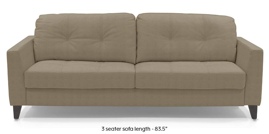 Franco Sofa (Cappuccino Italian Leather) (Cappuccino, Regular Sofa Size, Regular Sofa Type, Leather Sofa Material) by Urban Ladder - - 173738