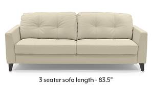 Franco Sofa (Cream Italian Leather)