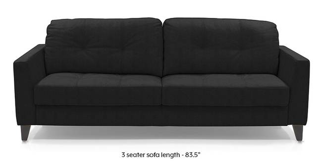 Franco Sofa (Licorice Italian Leather) (Licorice, Regular Sofa Size, Regular Sofa Type, Leather Sofa Material)