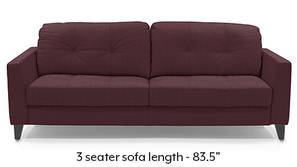 Franco Sofa (Wine Italian Leather)