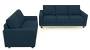 Apollo Sofa Set (Indigo Blue, Fabric Sofa Material, Compact Sofa Size, Firm Cushion Type, Regular Sofa Type, Master Sofa Component, Regular Back Type, Regular Back Height) by Urban Ladder - - 174408