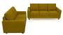 Apollo Sofa Set (Olive Green, Fabric Sofa Material, Compact Sofa Size, Firm Cushion Type, Regular Sofa Type, Master Sofa Component, Regular Back Type, Regular Back Height) by Urban Ladder - - 174438